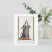 Hyu-Chen, echtgenote van Genghis Khan, uit de Rece Briefkaart (Staand voorkant)