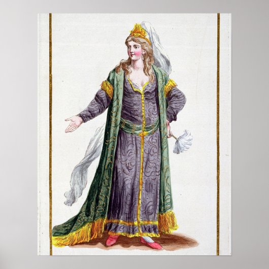 Hyu-Chen, echtgenote van Genghis Khan, uit de Rece Poster (Voorkant)
