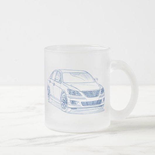 Hyu Genesis Sdn 2009+ Matglas Koffiemok (Rechts)