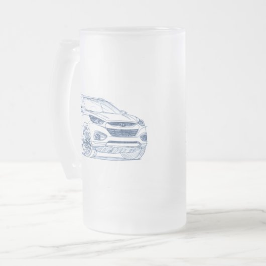 Hyu IX35 2011 Matglas Bierpul (Voorkant links)