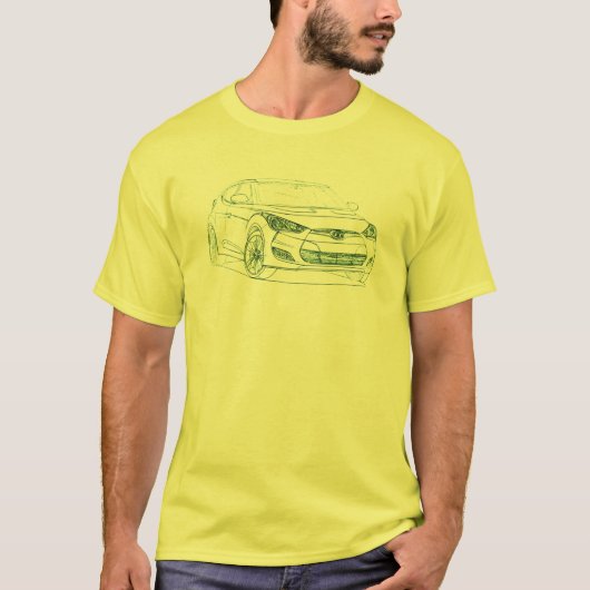 Hyu Veloster 2012 T-shirt (Voorkant)