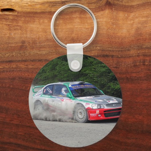 Hyundai Accent WRC Rally Car Sleutelhanger (Voorkant)