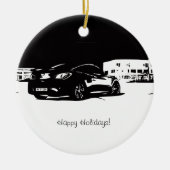 Hyundai Genesis Coupe Rear Uitzicht Keramisch Ornament (Voorkant)