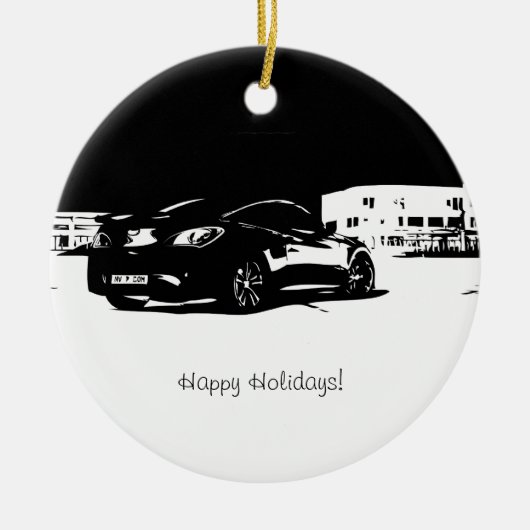 Hyundai Genesis Coupe Rear Uitzicht Keramisch Ornament (Voorkant)