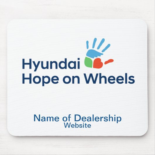 Hyundai Hope On Wheels Customizable Mousepad Muismat (Voorkant)