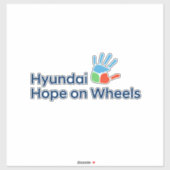 Hyundai Hope on Wheels Extra Large Sticker  (Vel)