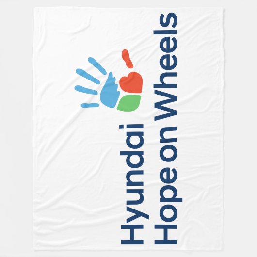 Hyundai Hope on Wheels fleece deken (Voorkant)