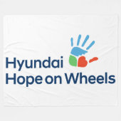 Hyundai Hope on Wheels fleece deken (Voorkant (Horizontaal))