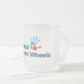 Hyundai Hope on Wheels Frosted Coffee Mug Matglas Koffiemok (Voorkant rechts)