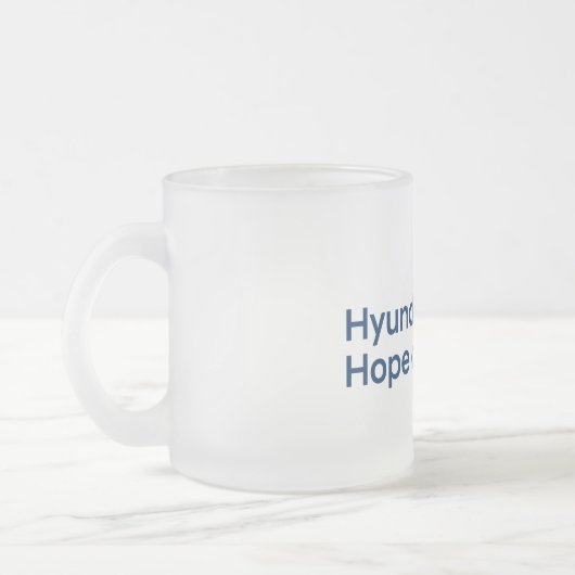 Hyundai Hope on Wheels Frosted Coffee Mug Matglas Koffiemok (Links)