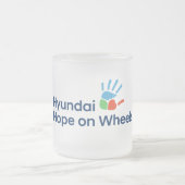 Hyundai Hope on Wheels Frosted Coffee Mug Matglas Koffiemok (Center)