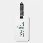 Hyundai Hope on Wheels Luggage Tag Bagagelabel (Achterkant verticaal)