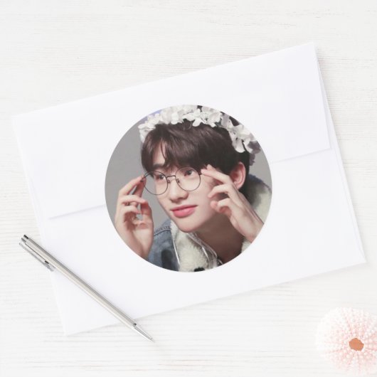 Hyunjin Ronde Sticker (Envelop)