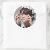 Hyunjin Ronde Sticker (Tas)