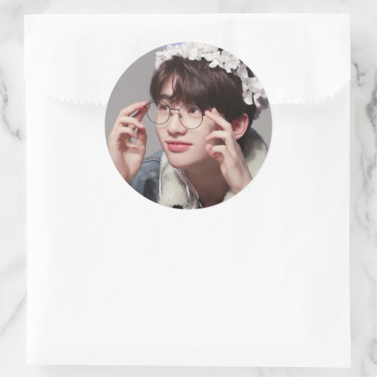 Hyunjin Ronde Sticker (Tas)