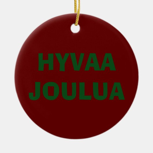 HYVAA JOULUA/BEAUTIFUL ORNAMENT TERUG VAN FINS (Voorkant)