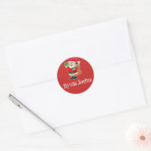 Hyvaa Joulua Fins kerstkerstkerstkerstkerstkerstke Ronde Sticker (Envelop)