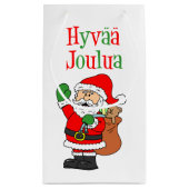 Hyvaa Joulua Finse kerstkerstkerstman Klein Cadeauzakje (Achterkant)