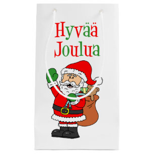 Hyvaa Joulua Finse kerstkerstkerstman Klein Cadeauzakje