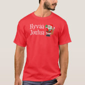 Hyvaa Joulua Finse kerstkerstkerstman T-shirt (Voorkant)