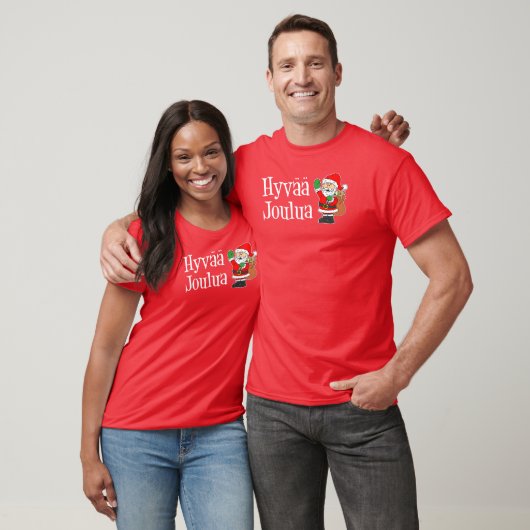 Hyvaa Joulua Finse kerstkerstkerstman T-shirt (Unisex)