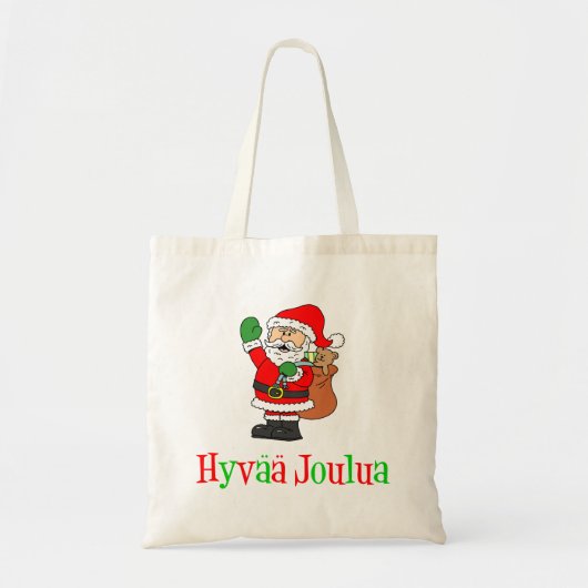 Hyvaa Joulua Finse kerstkerstkerstman Tote Bag (Voorkant)