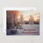 Hyvää Joulua! Vrolijke Kerstmis! Feestdagenkaart (Voorkant / Achterkant)