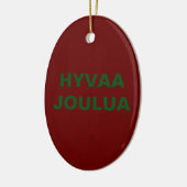 HYVAA JOULUAON OP BACK/FINSE FOTO FRONT KERAMISCH ORNAMENT (Links)