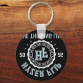 Hyzer Flip Thinking Line Disc Golf Crest Sleutelhanger (Voorkant)
