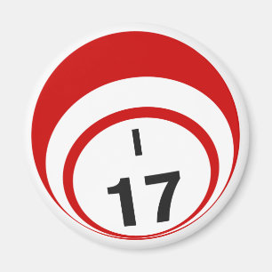 I17 bingobal koelkastmagneet magneet