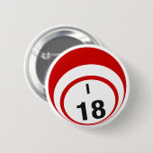I18 Bingo Ball-knop Ronde Button 5,7 Cm (Voorkant /achterkant)