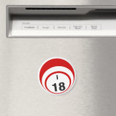 I18 bingobal koelkastmagneet magneet (Insitu (Vaatwasser))