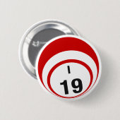 I19 Bingo Ball-knop Ronde Button 5,7 Cm (Voorkant /achterkant)