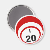 I20 bingobal koelkastmagneet magneet (Voorkant / Achterkant)