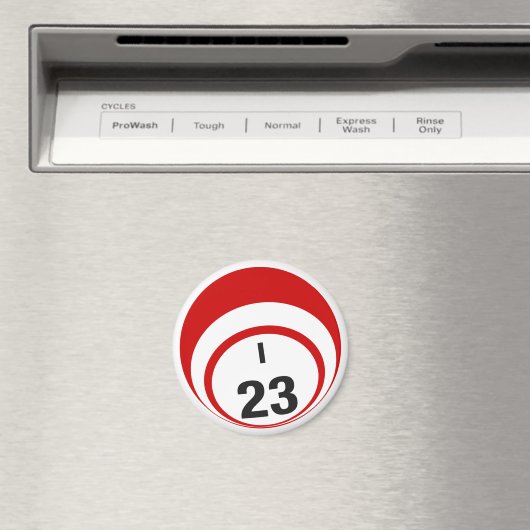 I23 bingobal koelkastmagneet magneet (Insitu (Vaatwasser))