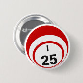 I25 Bingo Ball-knop Ronde Button 5,7 Cm (Voorkant /achterkant)
