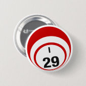 I29 Bingo Ball-knop Ronde Button 5,7 Cm (Voorkant /achterkant)