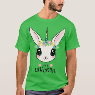 I39m A Unicornschattige bunny unicorn T-shirt