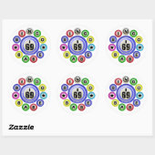 I69 Bingo Babe Ronde Sticker (Vel)