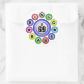 I69 Bingo Babe Ronde Sticker (Tas)