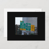 I95 snelwegteken voor de George Washington Bridge. Briefkaart (Voorkant / Achterkant)