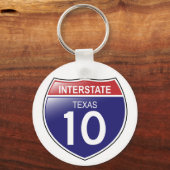 I-10 Texas Sleutelhanger (Voorkant)