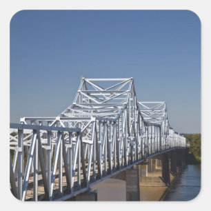 I-20 Highway brug over Mississippi Rivier, Vierkante Sticker