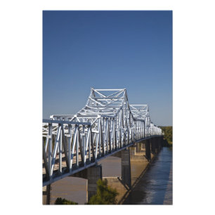 I-20 Snelwegbrug over de Mississippi, Foto Afdruk