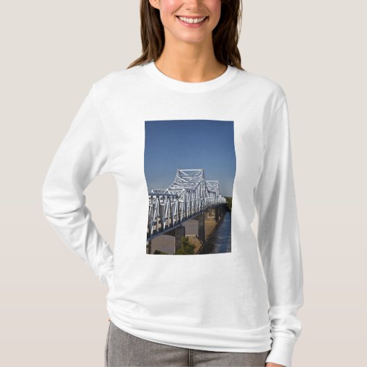 I-20 Snelwegbrug over de Mississippi, T-shirt (Voorkant)