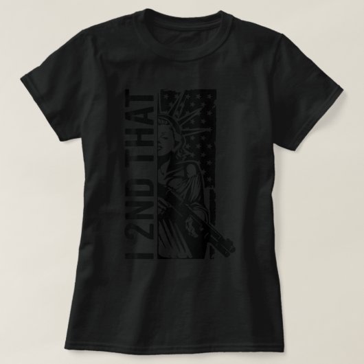 I 2nd That - Tweede amendement Pro Gun Rights USA T-shirt (Design voorkant)