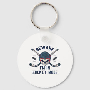 I' m in hockeymodus - Hockey Player Skull Sleutelhanger