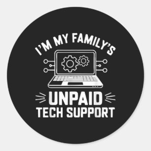 I'm Mijn gezin's Onbetaalde technische ond Ronde Sticker