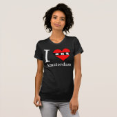 I <3 Amsterdam Female Black T-shirt (Voorkant volledig)