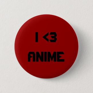 I <3 anime knop ronde button 5,7 cm